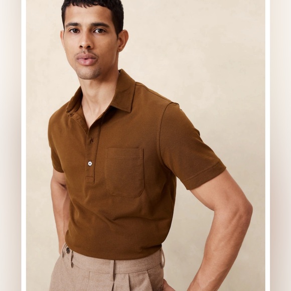 BANANA REPUBLIC 💯 cotton Polo in size L in perfect condition - Picture 1 of 6